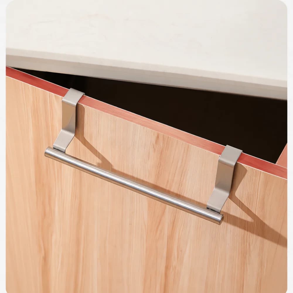 Modern Bathroom Towel Bar Stainless Steel Punch Free Organizer Kitchen Cabinet Hanging Rail Storage Rack Holder
