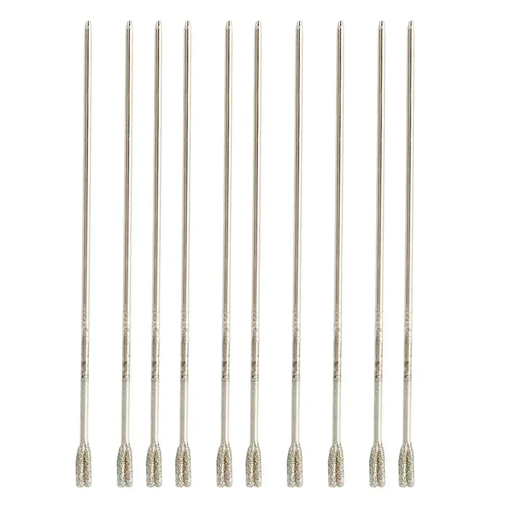 10 pz 1/1.8/2mm Punta da trapano diamantata Punte da trapano con punta rivestita Set Strumenti per unghie per la perforazione di gioielli in pietra di agata di giada