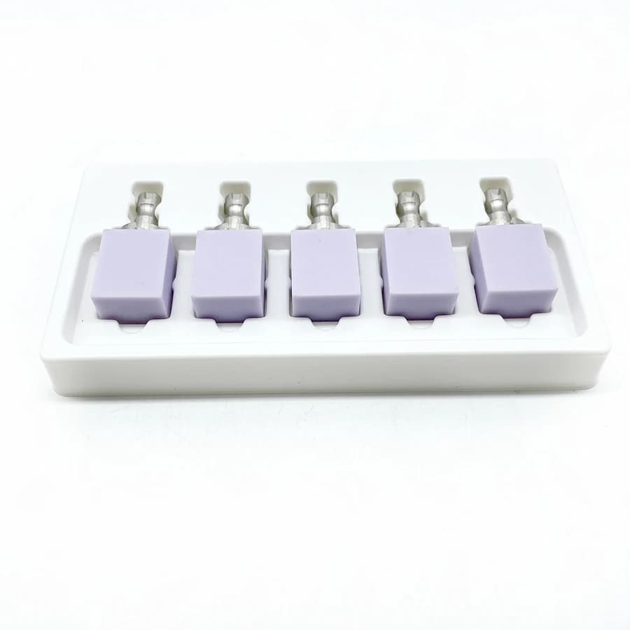 5 pieces Ceramic Glass Block C14 LT HT Litio Dsilicato Block Lingotto for Veneer and Fall Front Cam Material Dentale