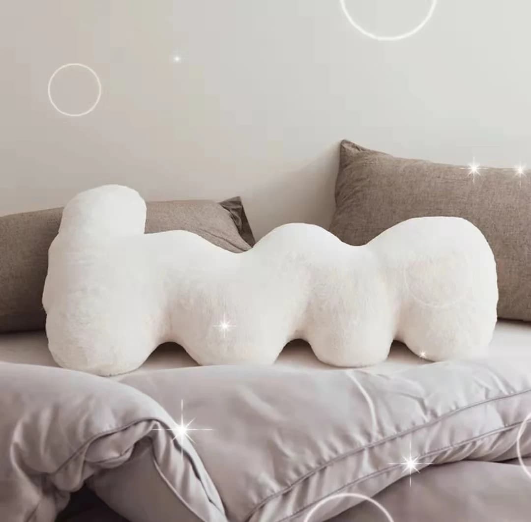 85CM Nordic Home Decor cuscino bianco morbido cuscino in peluche per divano sedia sedile a forma di amore lettera cuscini Decoractive puntelli regalo