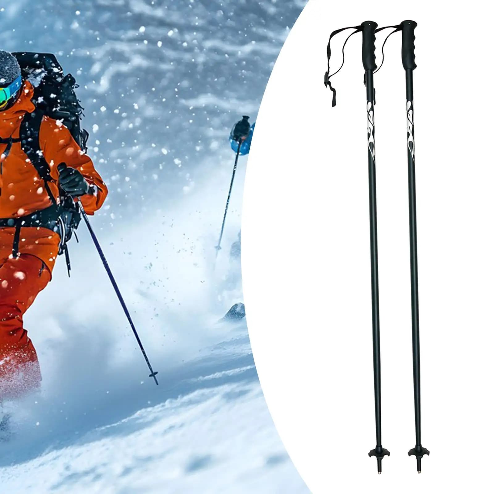 2x ski poles for men women robust trekking sticks resistant to wear hiking poles for trekking camping ski outdoor adventures