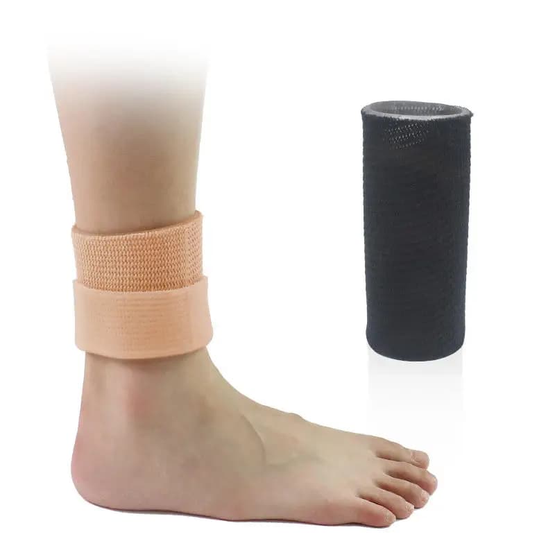 Protezione elastica per caviglia Protezione sportiva per pattinaggio a compressione Protezione per caviglia per uomo e donna in silicone per pattinaggio di figura