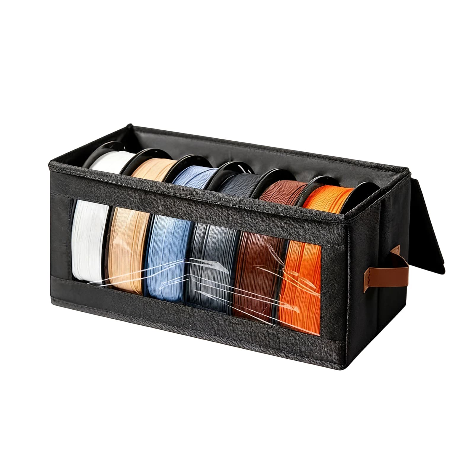 Contenitori per Filamenti per Stampanti 3D con Assorbenti, Armadietto Deumidificatore per Filamenti, 4 Bobine da 1KG per PLA/ABS/PETG/TPU