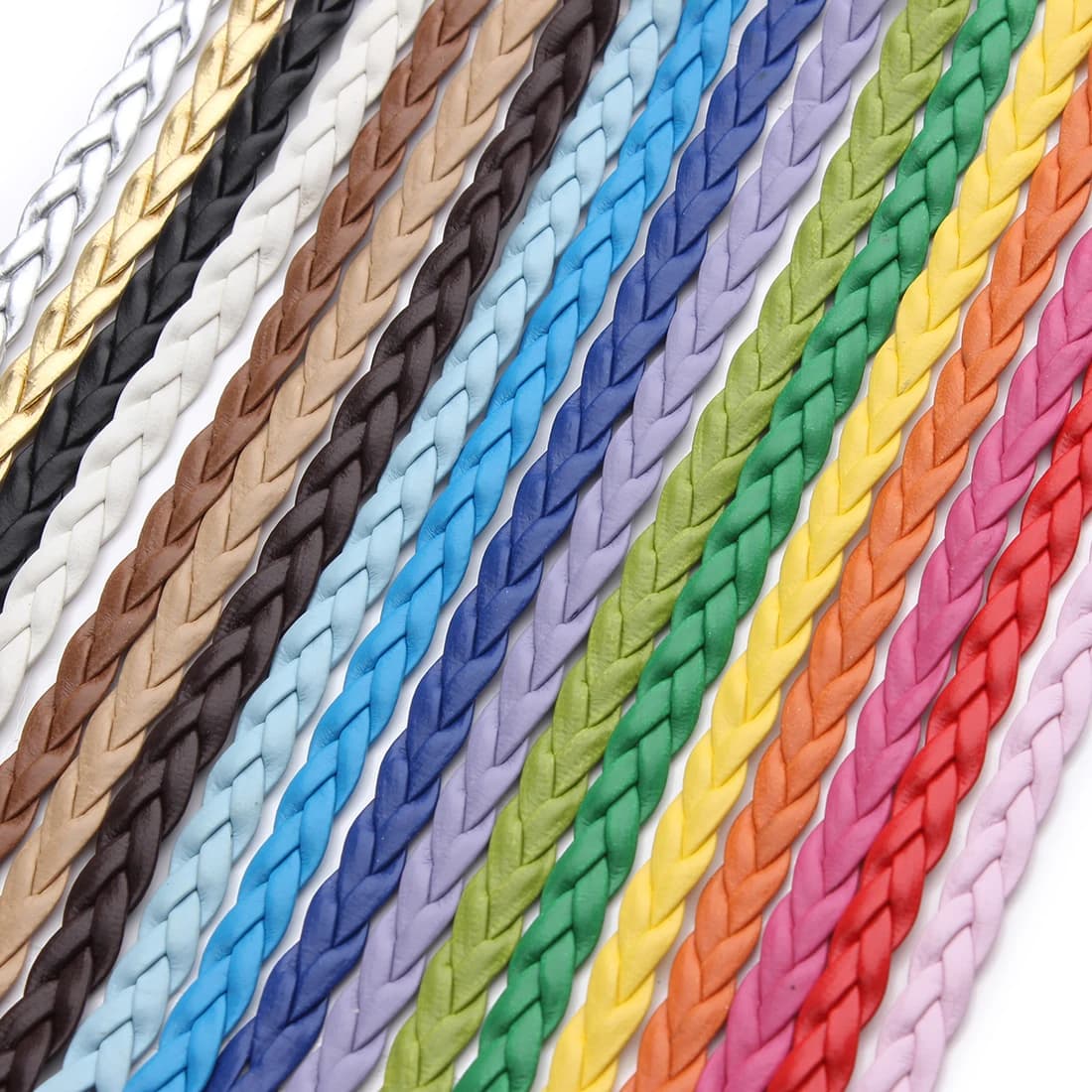 10yards/roll rope PU leather braided rope made of 5mm waxed rope for DIY jewelry making supplies for bracelets