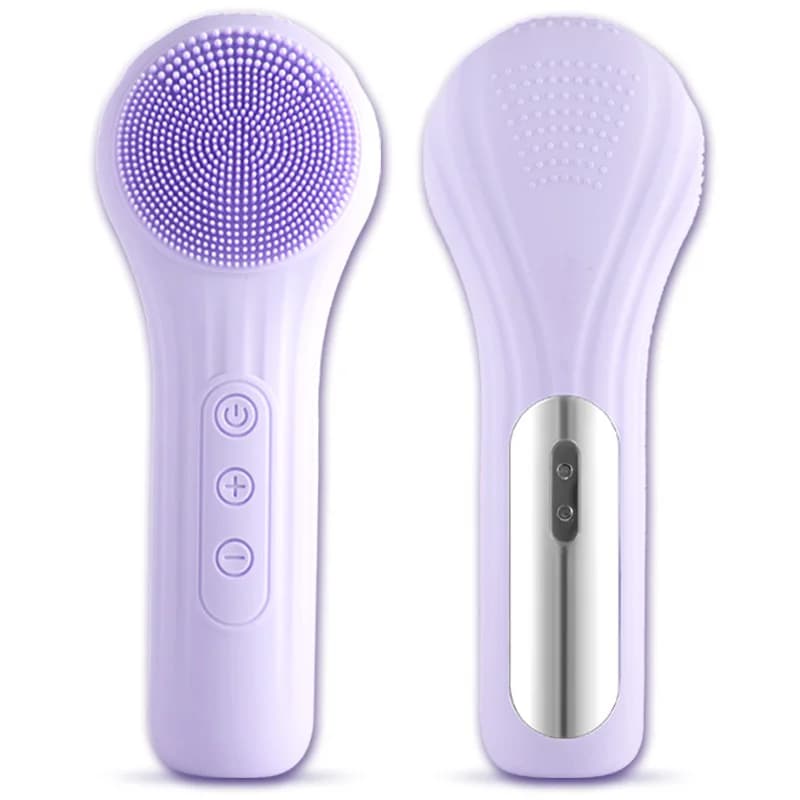 Spazzola per la pulizia del viso impermeabile sonica per uomini e donne Spazzola detergente elettrica esfoliante ricaricabile per il viso