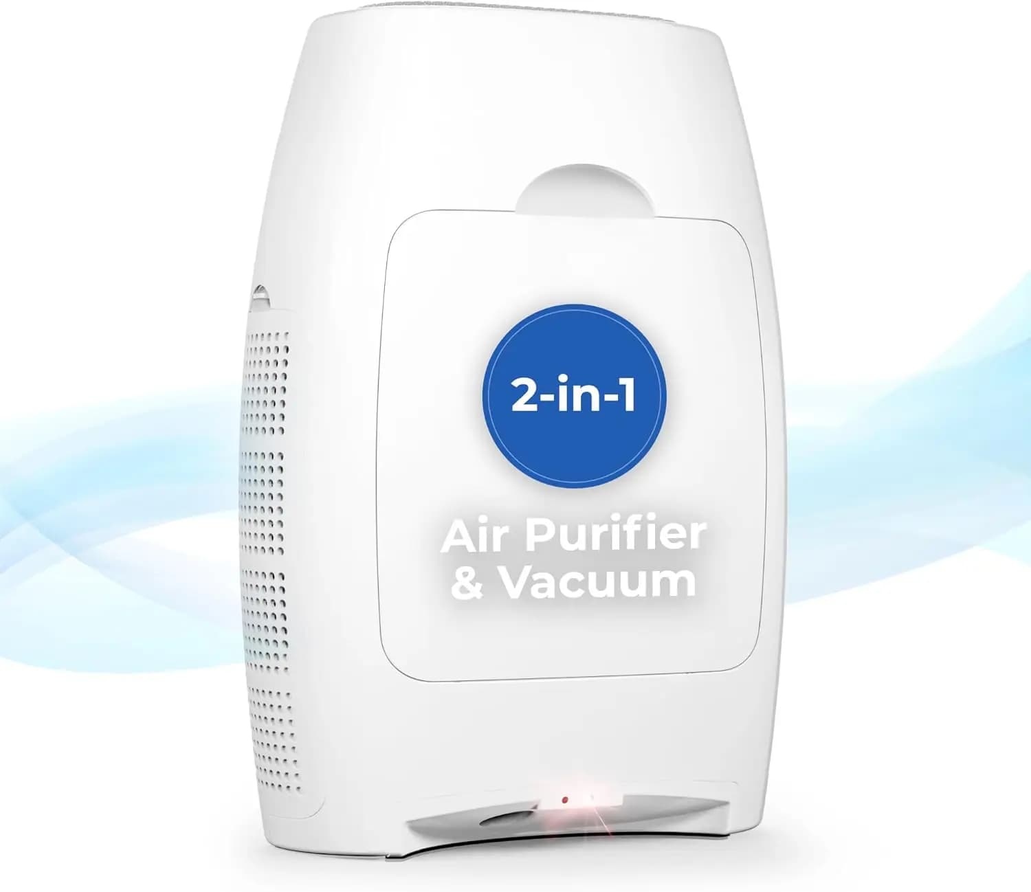 EyeVac Air 2-in-1 Purificatore d'Aria HEPA e Aspirapolvere Automatico Senza Contatto - Ultra Veloce e Potente - Copre 600 Piedi Quadrati - Con Cavo