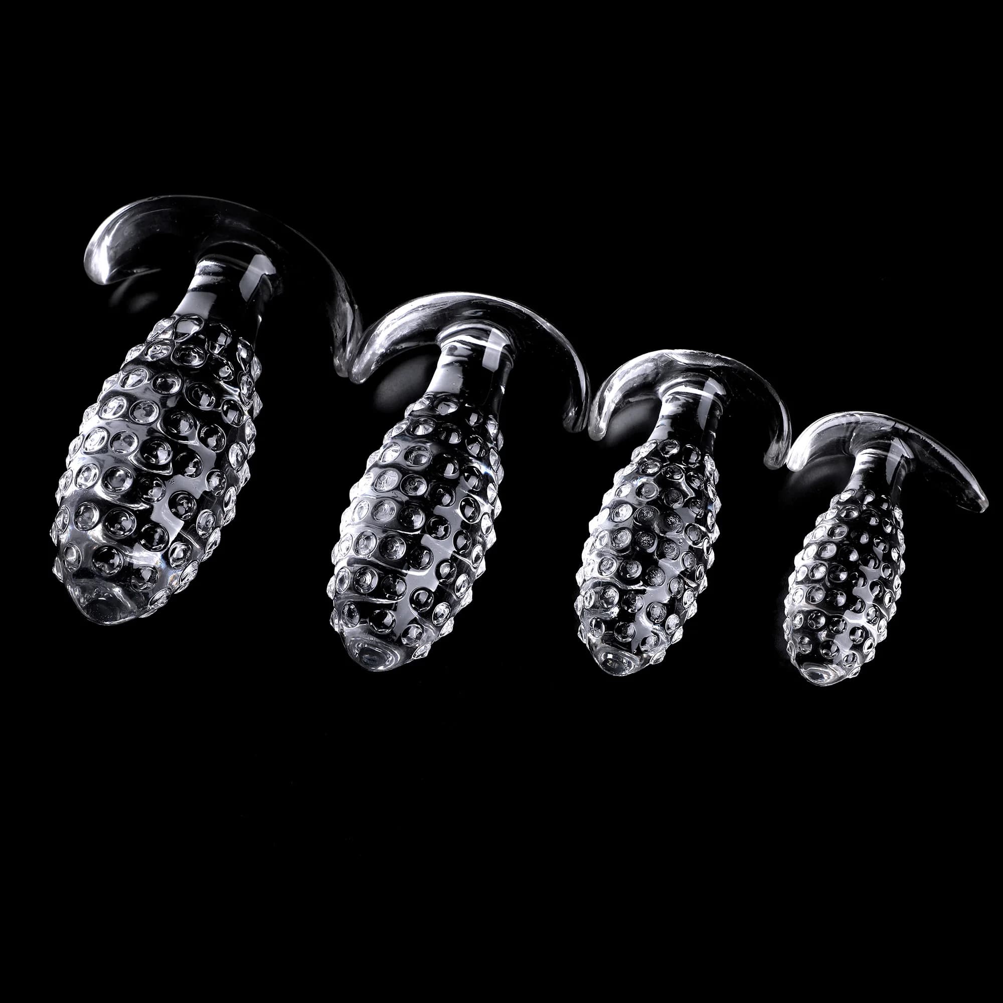 S/M/L/XL TPE Transparent Butt Plug 4 Size Backyard Anal Beads Anal Dilation Trainer Sex Toy for Women Man Big Mac Anus Toys 18+