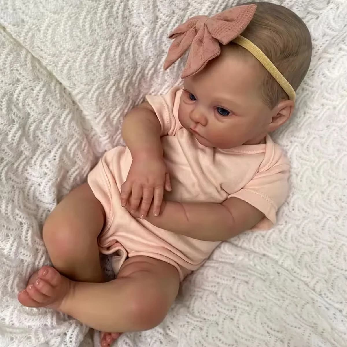 JOYORA 50 cm Moda Fatta A Mano Bambola Baby Art Doll Soft Touch Fatto A Mano Regalo Di Compleanno Pelle 3D Vene Visibili Realistico Rinascita Giocattolo