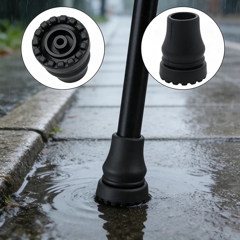 Durable anti-slip walking stick bearings lower cover 16mm 18mm 22mm die protection rod for climbing trekking tip stick