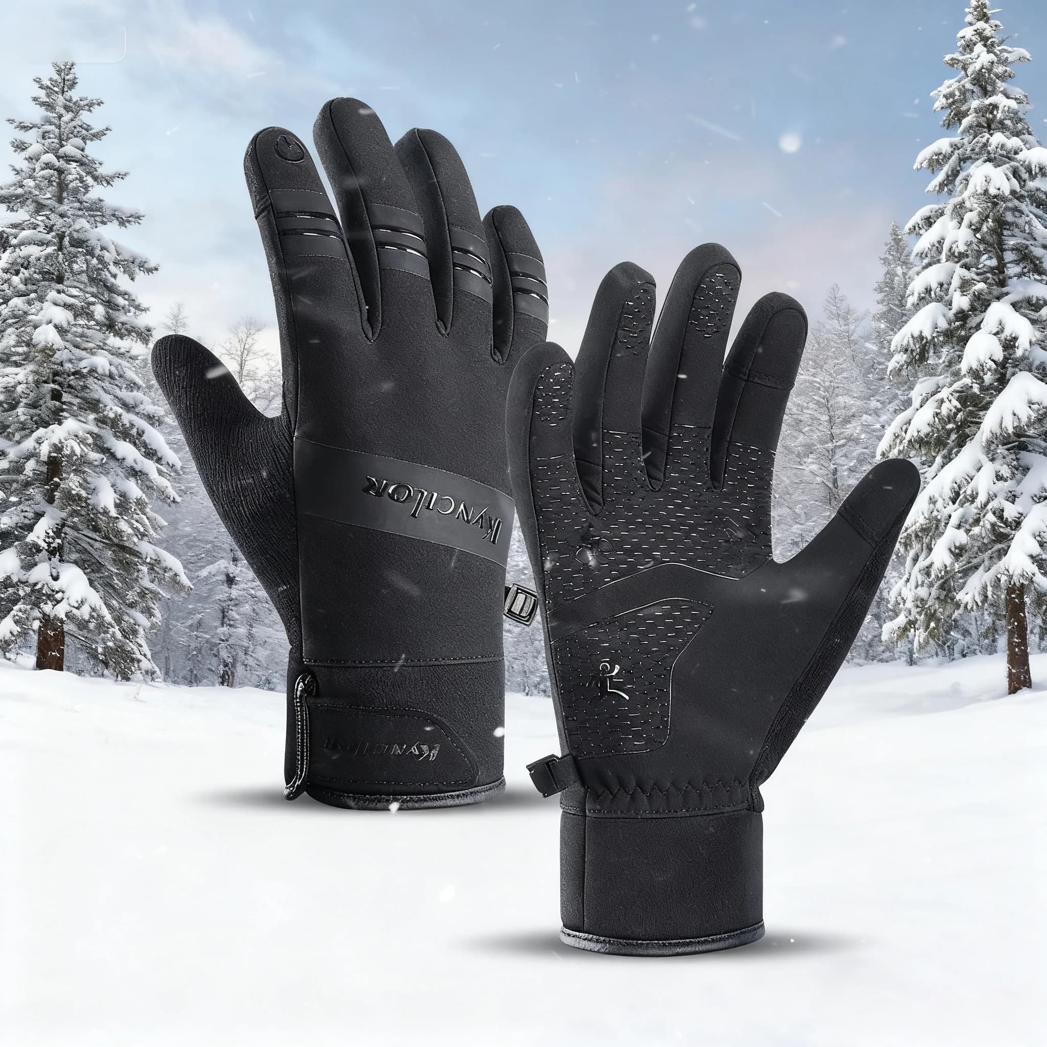 Cycling gloves autumn winter anti-slip anti-slip windproof touchscreen warm hiking outdoor ski riding motorcycle gloves for men