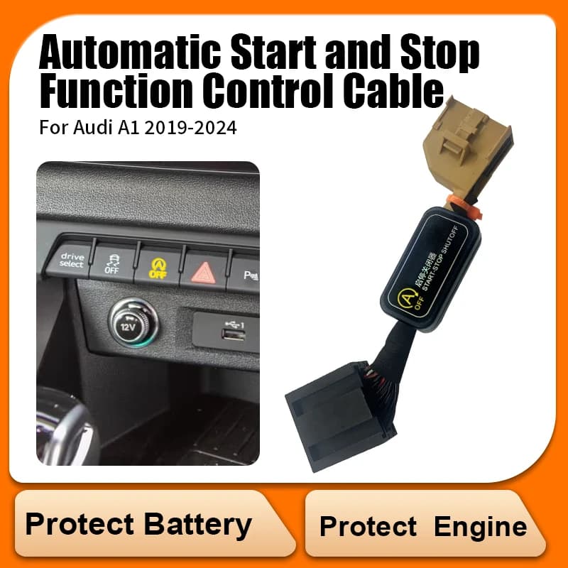 For AUDI A1 2019-2024 Auto Arrest Automatic Starting Engine System Shutdown Control Sensor Smart Stop Cancel Auto Accessories