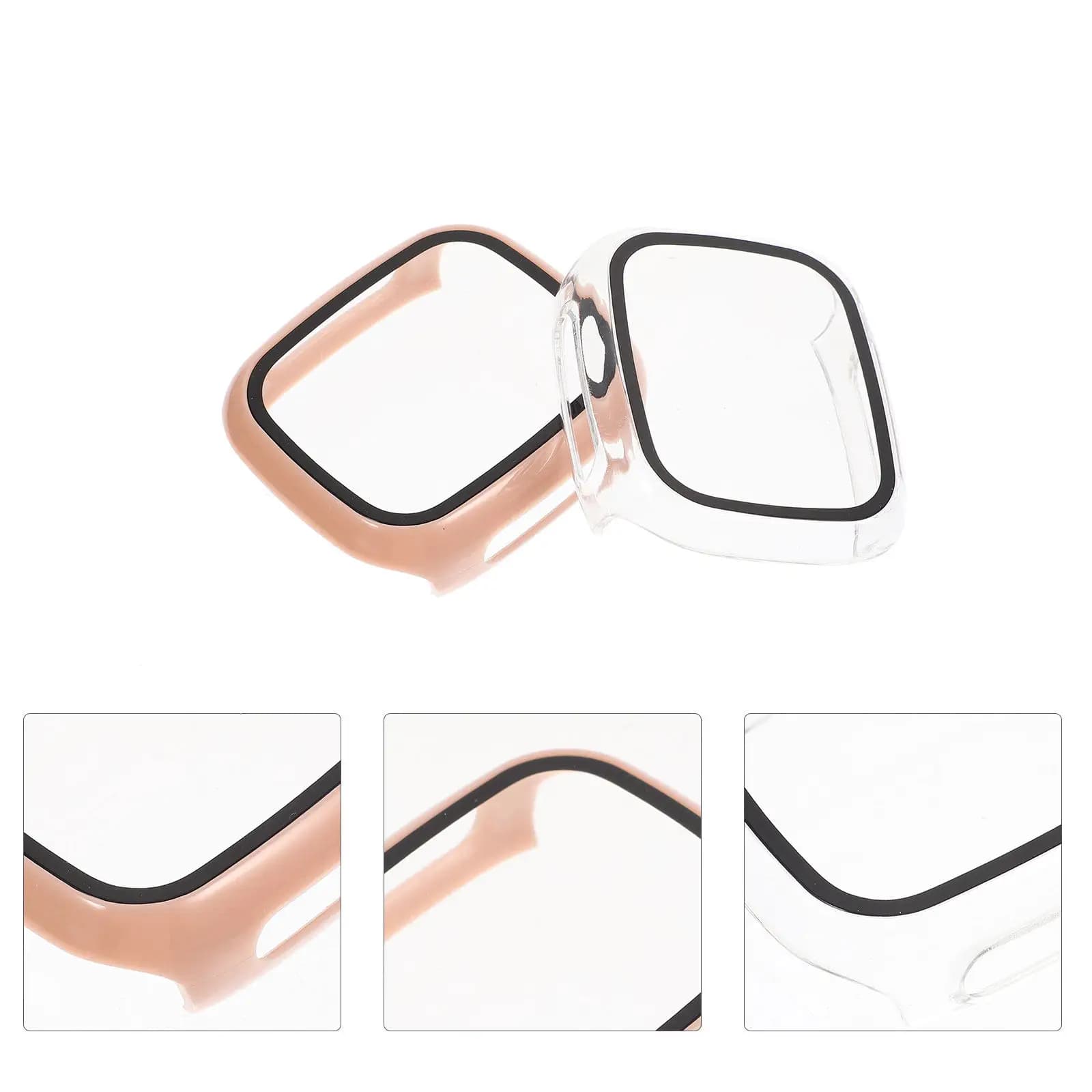 2Pcs Premium Pc Watch Protector for Kids Smartwatches Full Edge Coverage Scratch Drop Bump Protection Easy Install Remove