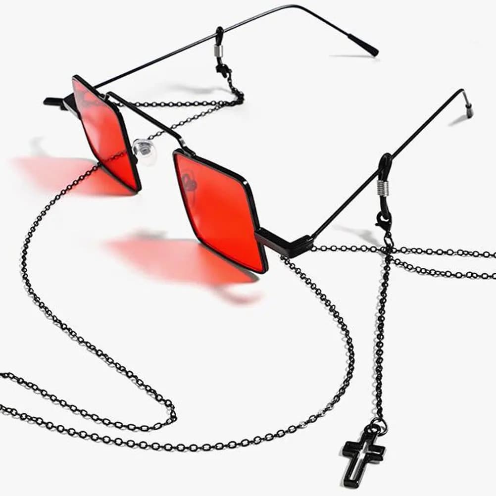 1 Pezzo Catenella per Occhiali e Mascherina, Cordino per Occhiali da Sole, Design Delicato e Unico, Facile da Indossare al Collo, Mantiene Mascherine e Occhiali Sicuri