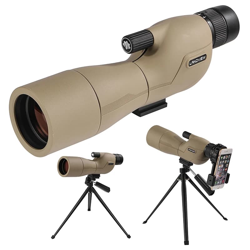 Cannocchiale HD 25-75x60 per tiro al bersaglio con custodia per il trasporto Telescopio monoculare BAK4 Lente FMC per caccia Birdwatching