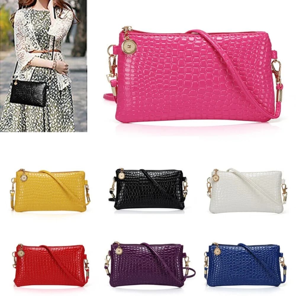 High Quality Cross Body Zipper Shoulder Handbag Simple Colorful Purse Wallets Beautiful Messenger Bags for Women