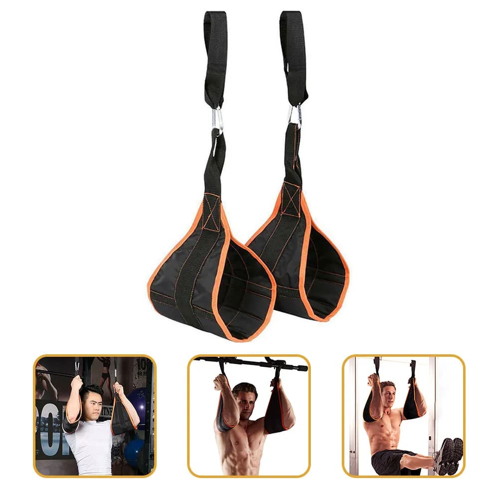 Set di 1 Barra per Trazioni con Cinghie per Addominali Premium Antiscivolo, Attrezzatura per Fitness, Cintura per Allenamento ABS