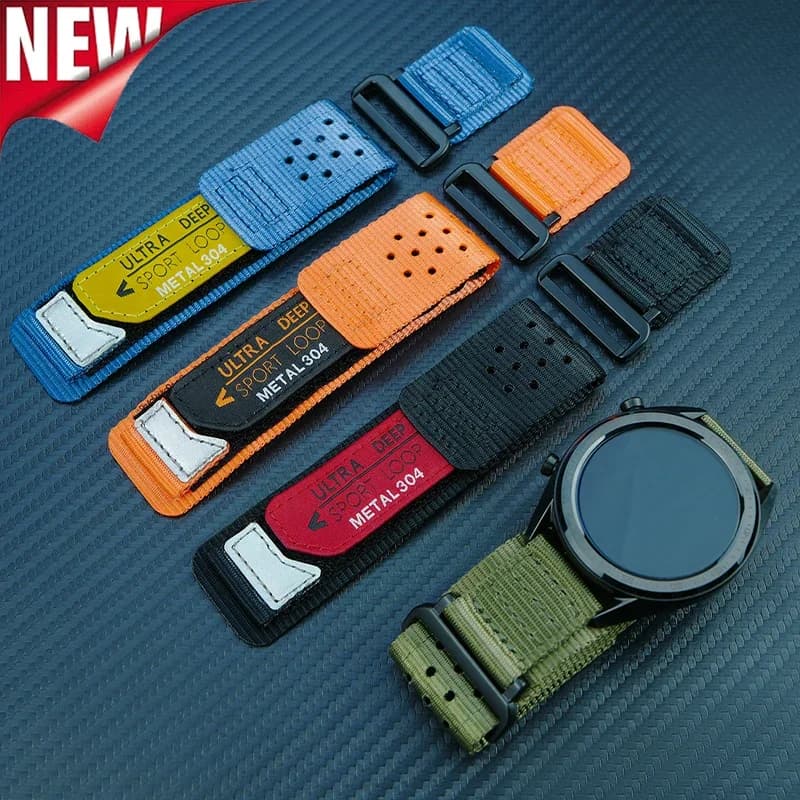 20mm 22mm Nylon Strap for Samsung Galaxy Watch 7 6 5 4 44mm 40mm Band Sports Breathe Bracelet for Huawei watch GT4/3 4 3Pro Band