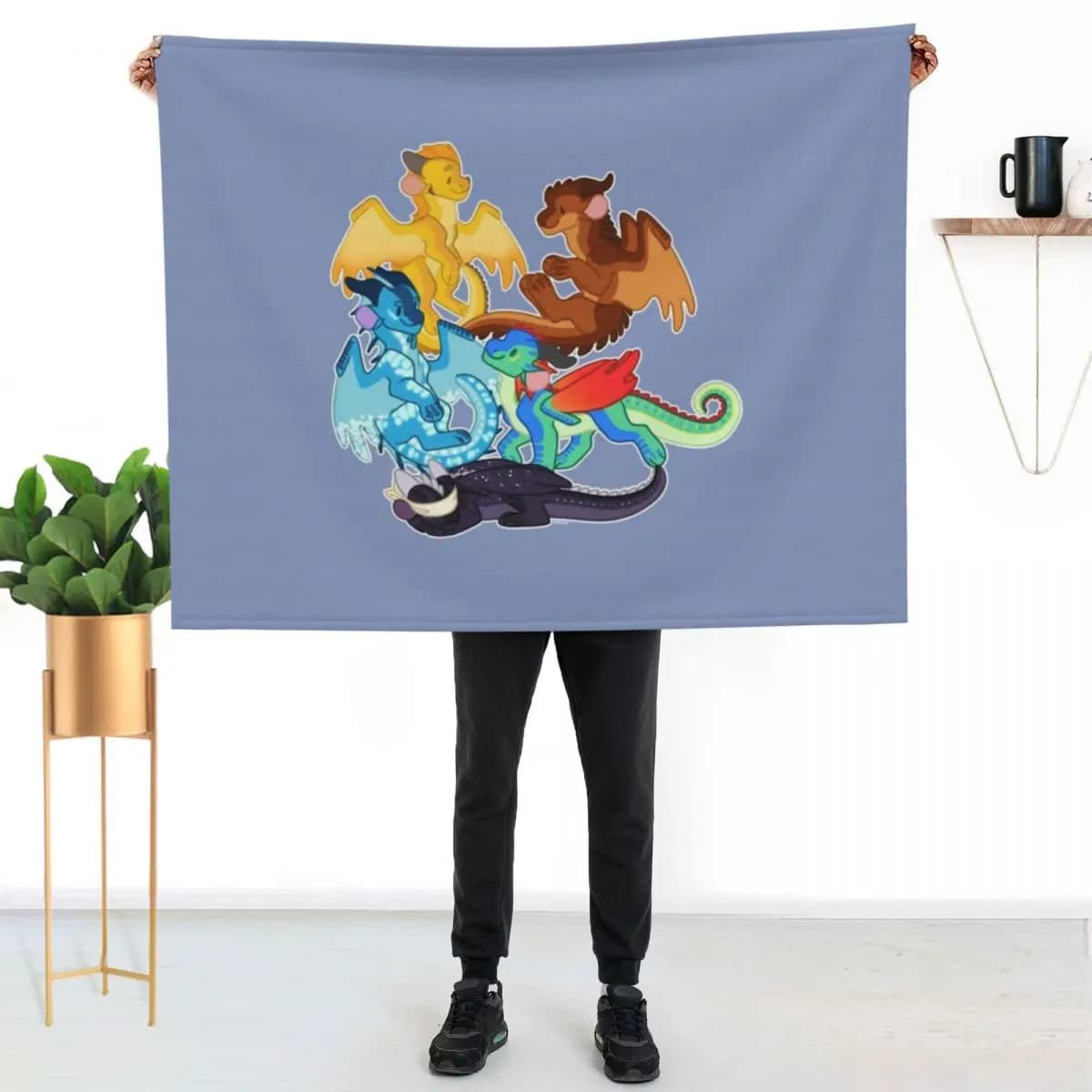 Dragonets of Destiny - WOF Wings of Fire Throw Blanket Coperta calda e confortevole per l'arredamento della camera da letto