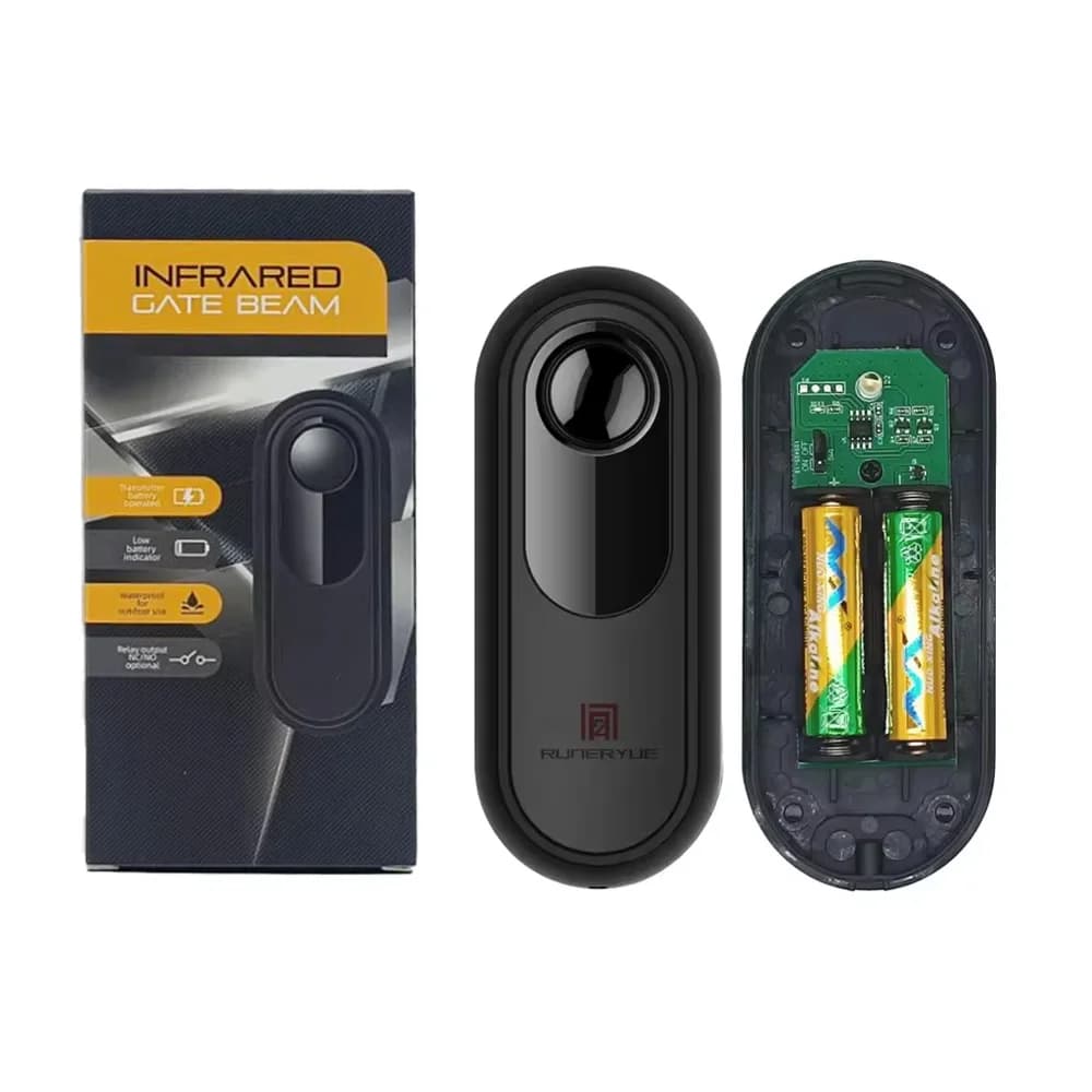 Nuovo tipo di sensore a fascio fotocellula di sicurezza a infrarossi impermeabile da 15 m senza fili per apricancello automatico per porta scorrevole a battente