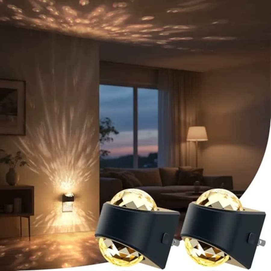Luce Notturna, Lampada da Notte a LED da Inserire nella Presa, Proiettore Notturno a LED, Luce Bianca Soffusa per Camera da Letto, Luminosità Regolabile dal Tramonto all'Alba