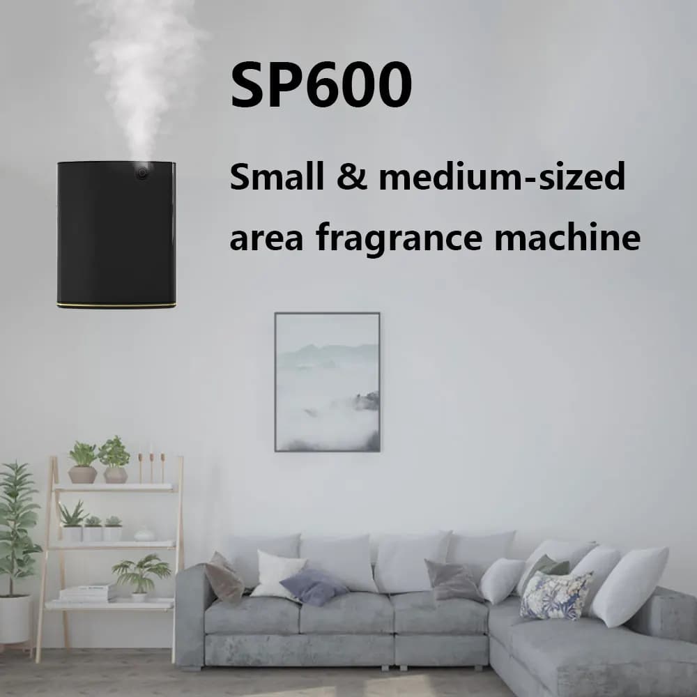 SP600- Macchina per aromaterapia, Diffusore di aromi a lunga durata, Purificatore d'aria per macchina a spruzzo di fragranze, WIFI, Controllo APP per smartphone