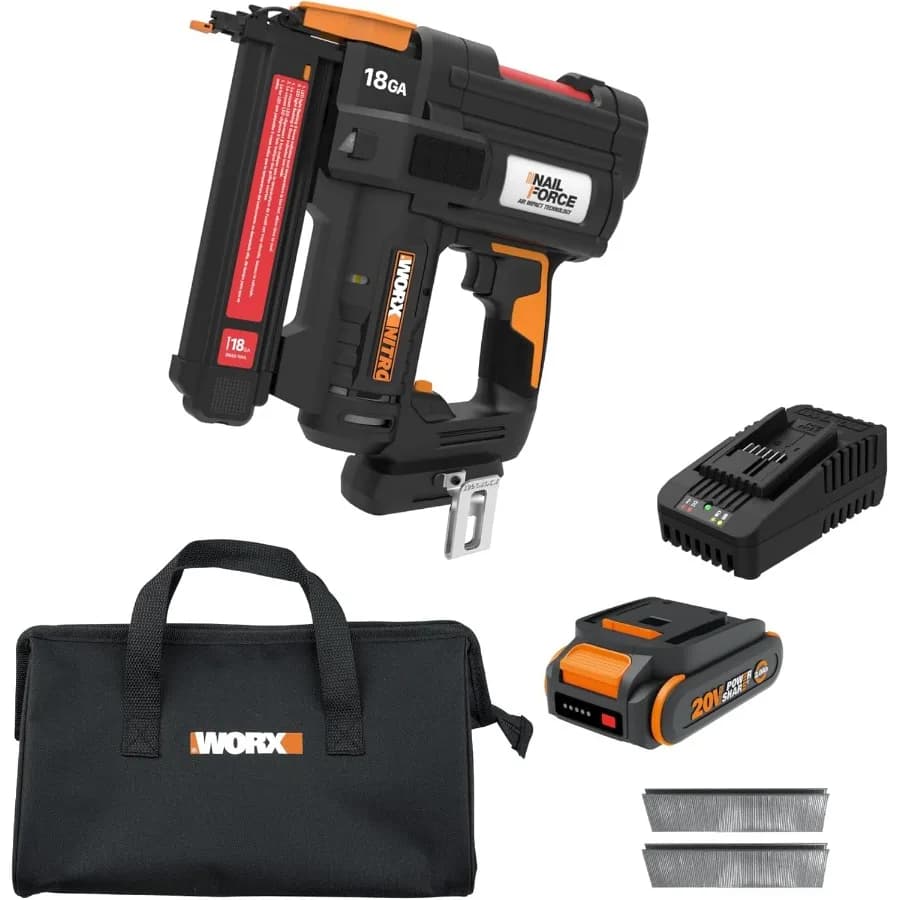 Nitro 20V Cordless 18 Gauge Cucitrice a corona stretta Pistola per punti metallici senza fili Fuoco fino a 80 graffette/Min Pistola per punti metallici alimentata a batteria