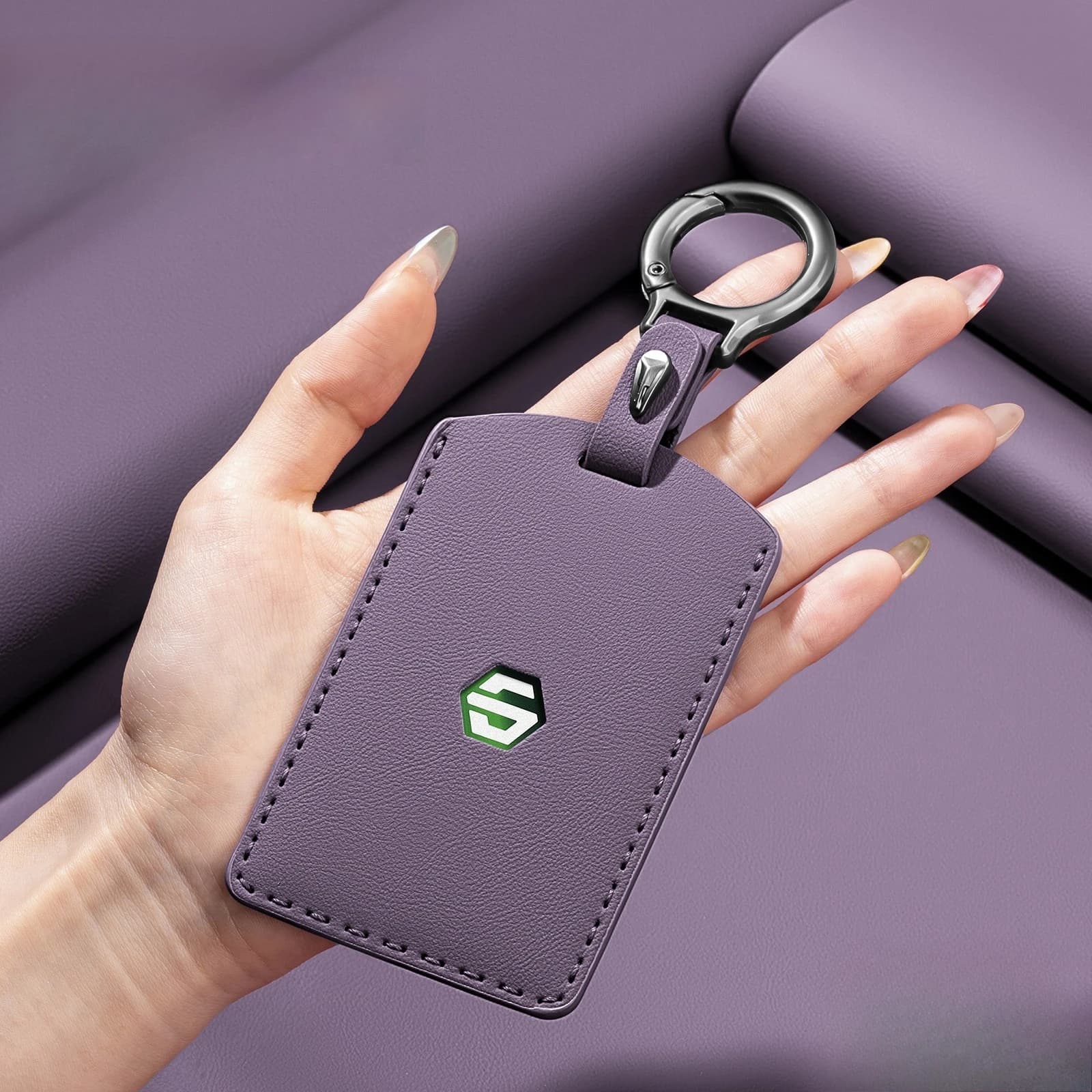 For Leapmotor B10 C10 C11 C16 B01 D19 NFC Card Key Cover Leather Case Smart Key Fob Protector