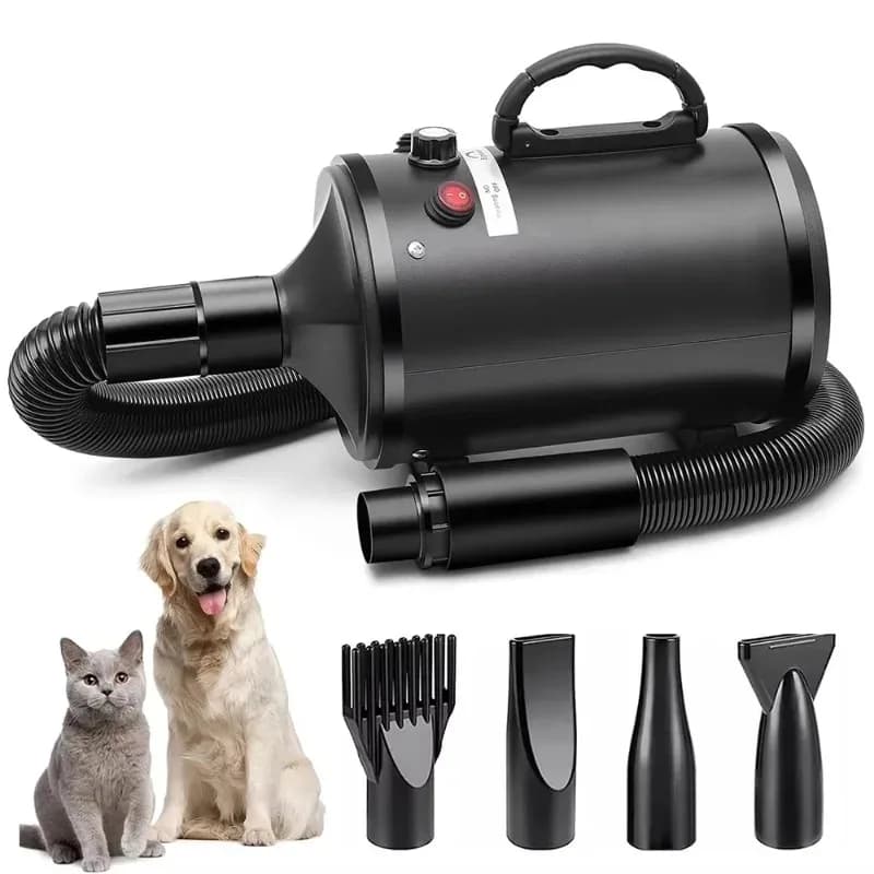 pet blower Intelligent Adjustable Speed Pet Hair Dryer, High Speed Dog Blower, Quick Drying Pet Water Blower for Grooming Salon