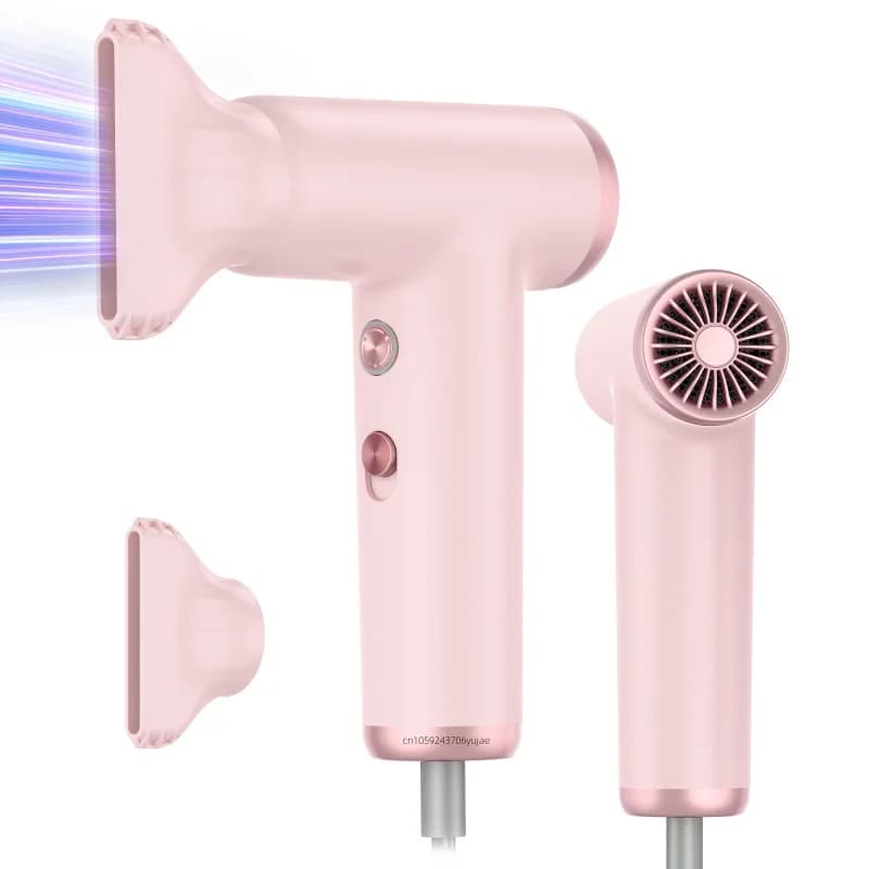 Popular Mini Hair Dryer Portable Travel Constant Temperature Hair Care Negative Ion Cold And Hot Air Gear High-Speed Blower 2025
