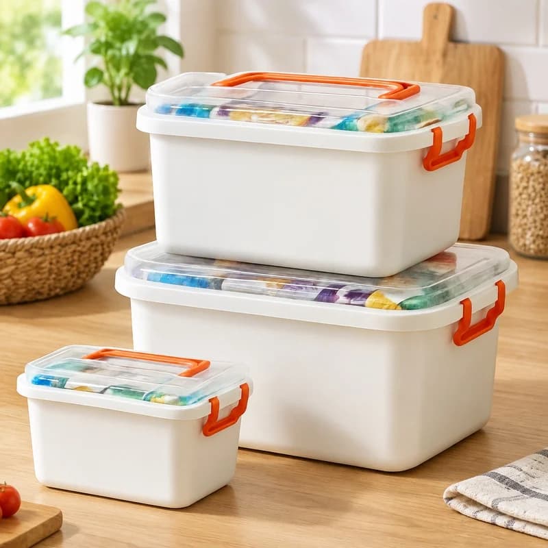 Compact Multi-Layer Medical Storage Box for Emergency First Aid and Home Use with Large Medicine Organizer Capacity