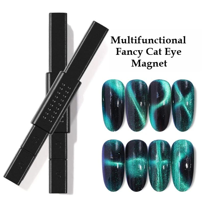 Professional Double-Headed Cat Eye Nail Magnet 3D Magnetic Tool for Gel Polish Art Streak-Free Salon DIY Manicure