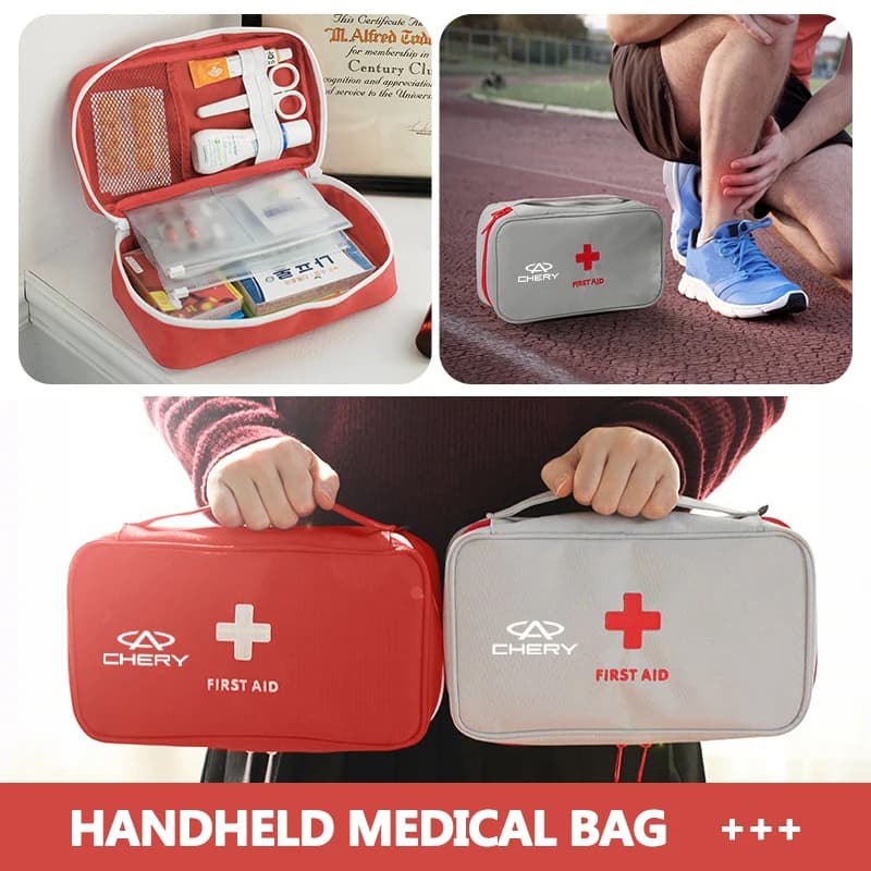 Car Emergency First Aid Kit Portable Medical Storage Bag For Chery QQ Tiggo 3 5 T11 A1 A3 A5 Amulet M11 Eastar Elara IQ