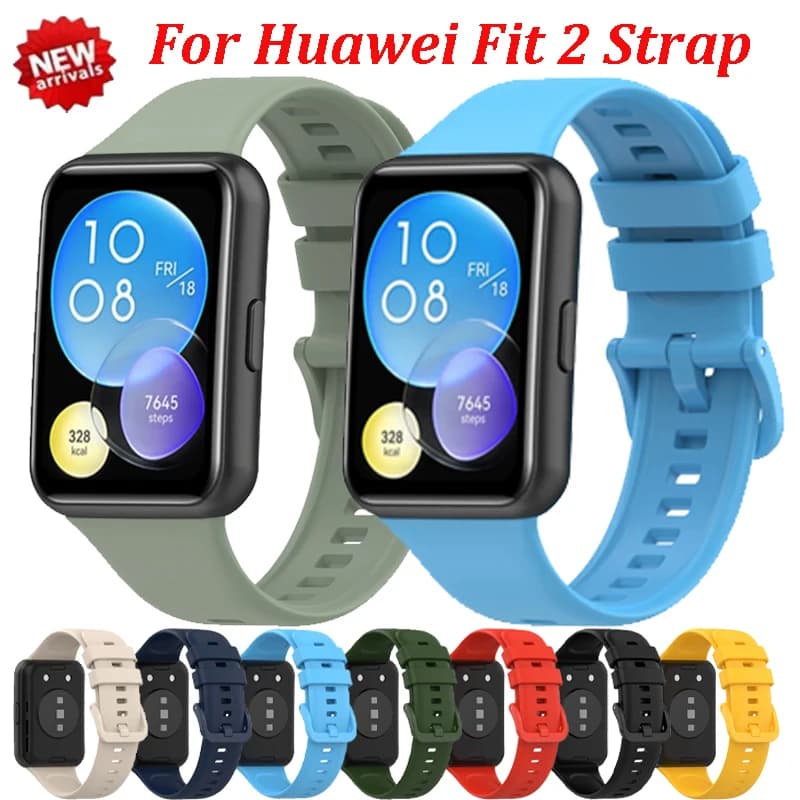 Cinturino in silicone originale per Huawei Watch Fit 2 Smartwatch cinturino morbido e confortevole traspirante per cinturino Huawei Watch Fit 2