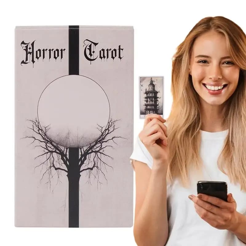Tarocchi Horror Oracle, mazzo di tarocchi per principianti, 78 pezzi, giochi da tavolo per divinazione del destino, mazzo di carte per intrattenimento