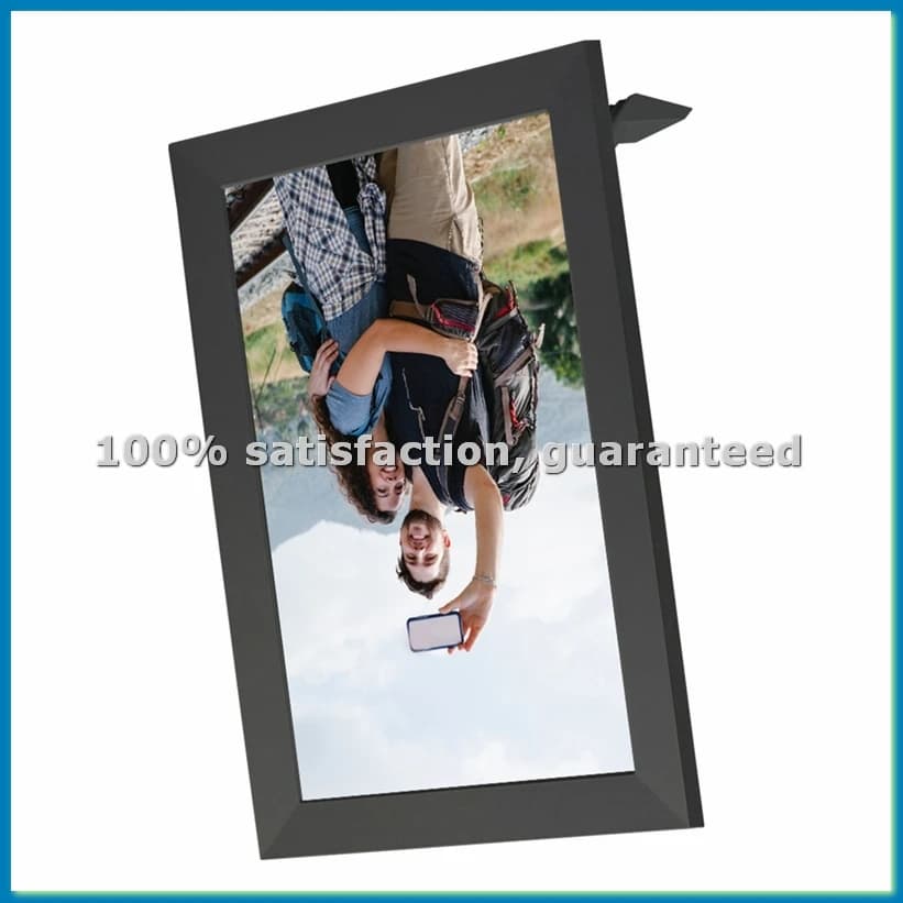 Cornice Fotografica Digitale WiFi da 10.1 Pollici con Luce LED, Schermo Touch IPS HD 1280x800, Riproduzione di Immagini, Musica e Video, 32GB (US)-ABHG