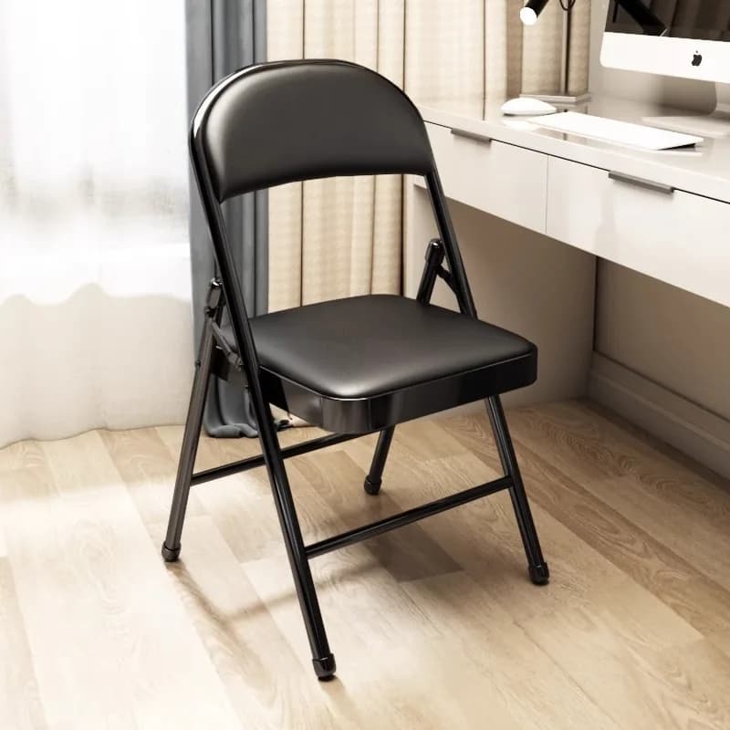 Sedia da pranzo rustica da esterno con gambe in metallo, moderna, pieghevole, portatile, per casa e ufficio, economica, robusta, Sillas Plegables, Arredamento
