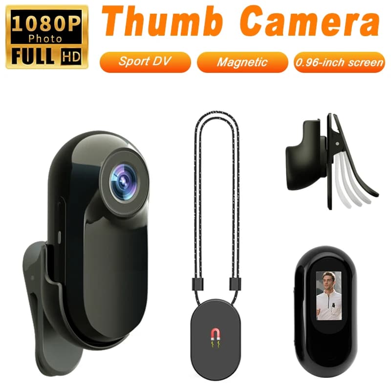 1080P HD Schermo da 0,96 pollici Mini telecamera Sport impermeabile DV Body Camera Action Camcorder Bodycam Videoregistratore audio digitale DVR