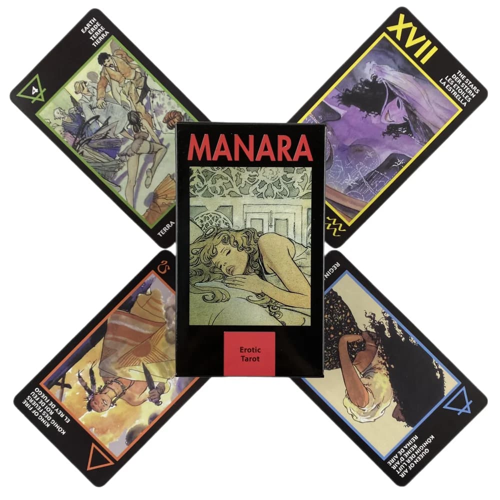 Mazzo di carte dei tarocchi Manara Oracle English Visions Divination Edition Borad Giocando a giochi