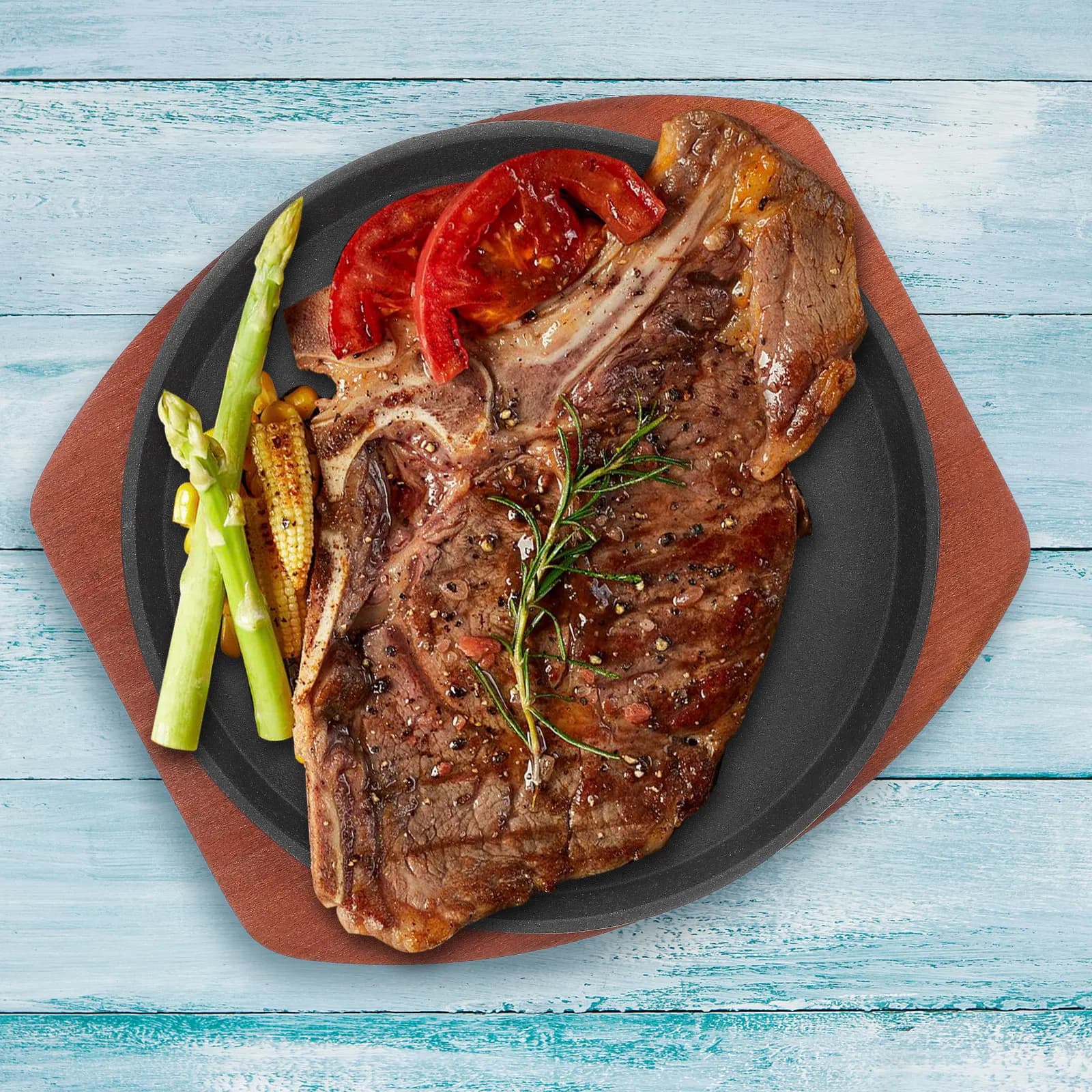 Thickened Cast Iron Grill Pan Round Bbq Griddle for Stove Top Indoor Grilling Steak Vegetables Frying Roasting Camping Cooking