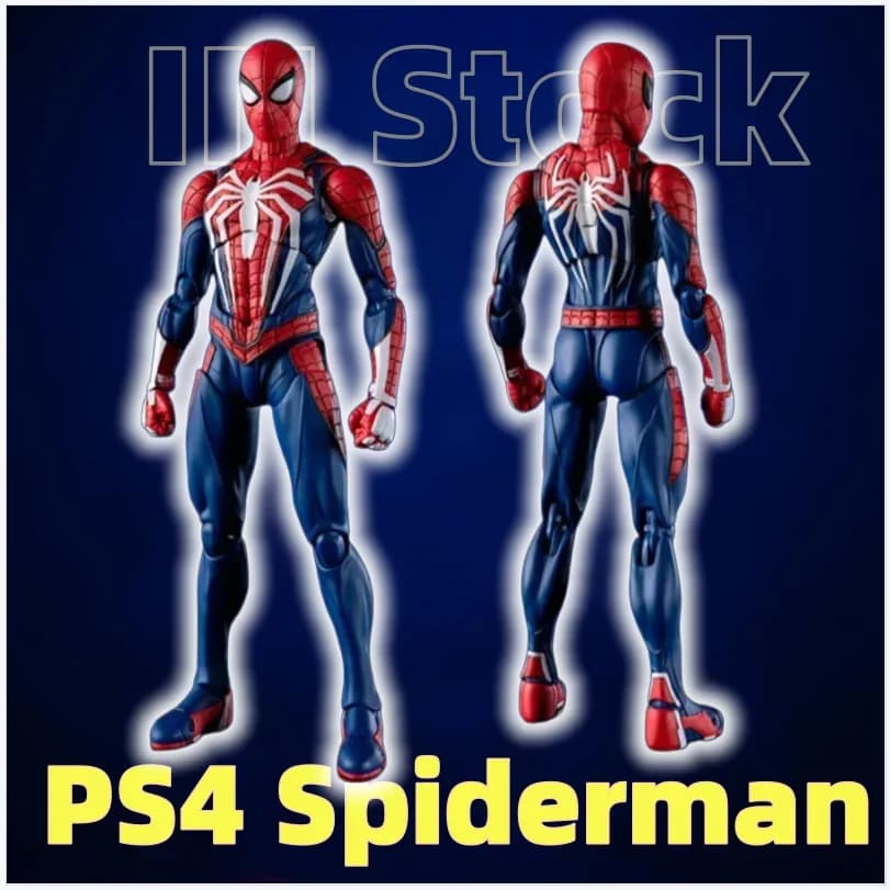 Nuova Action Figure SHFiguarts Spider-Man Versione PS4, Modello Peter Parker in Stile Semplice, Giocattolo da Collezione