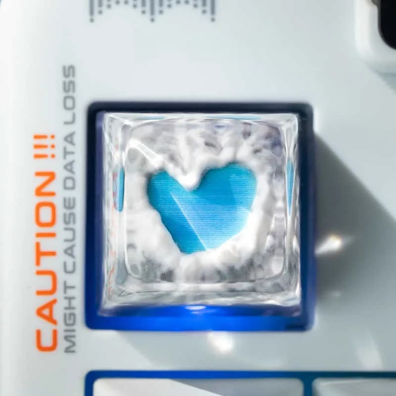 Changbai Mountain Tianchi Keycap SA Profilo - Resina 3D Heart Lake Artisan per tastiere MX Regalo tastiera meccanica personalizzata