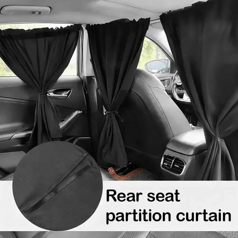 Set di 4 Tende Parasole per Auto, Divisori per Aria Condizionata, Protezione UV per Sedili Anteriori e Posteriori e Finestrini Laterali