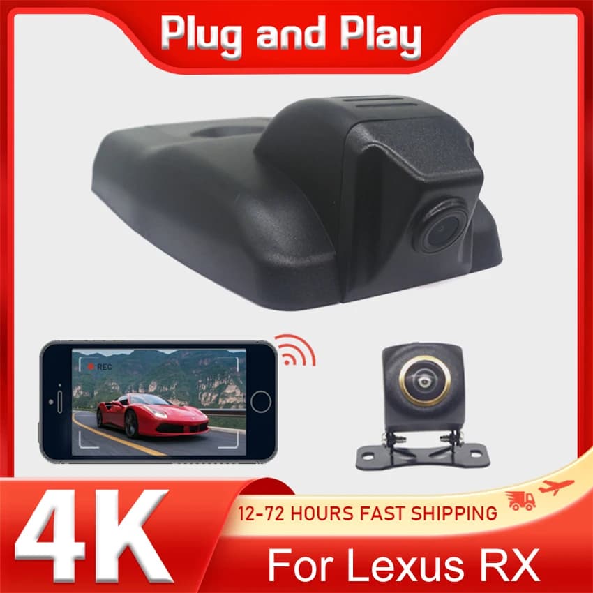 4K Dash Cam Camera 2160P Auto DVR Lexus RX 200t 300 Recorder for Lexus RX 350 for Lexus RX 450h for Lexus RX AL20 2016- 2022