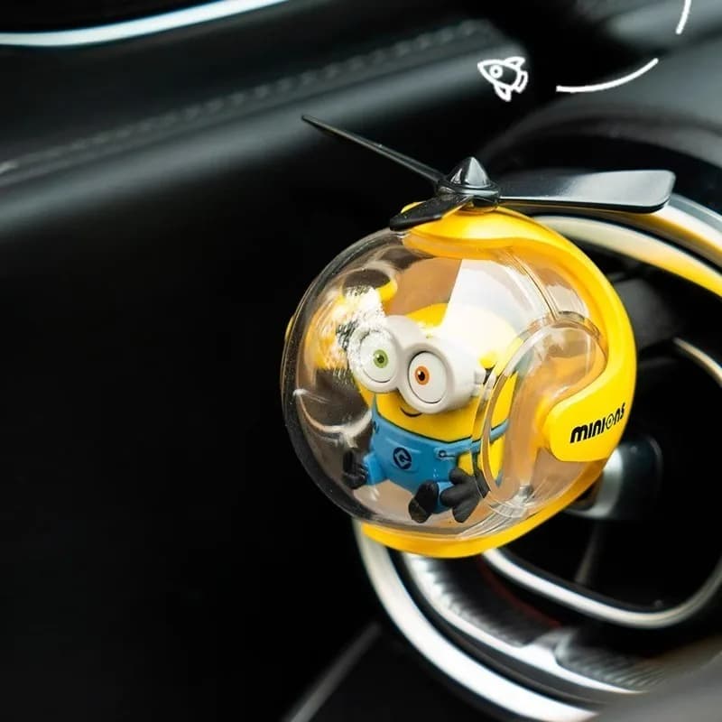 Minionsed Car Air Freshener, Cute Cartoon Car Vent Perfume Clip Creative Aromatherapy Balm Ornament Lovely Auto Interior Gift