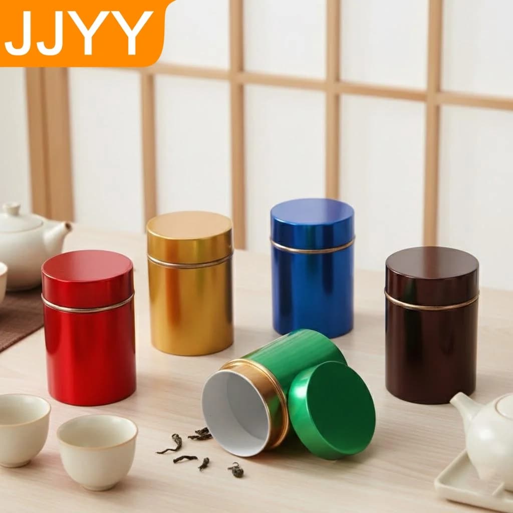 Plastic Tobacco Stash Jar Aluminum Paint Surface Cigarette Herbs Spices Storage Container Home Organizers