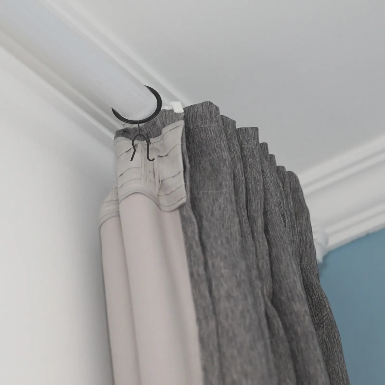 40 Set di Anelli per Tende in Ferro, Resistenti, per Camera da Letto, Bagno, Tende Doccia, Accessori per Aste delle Tende
