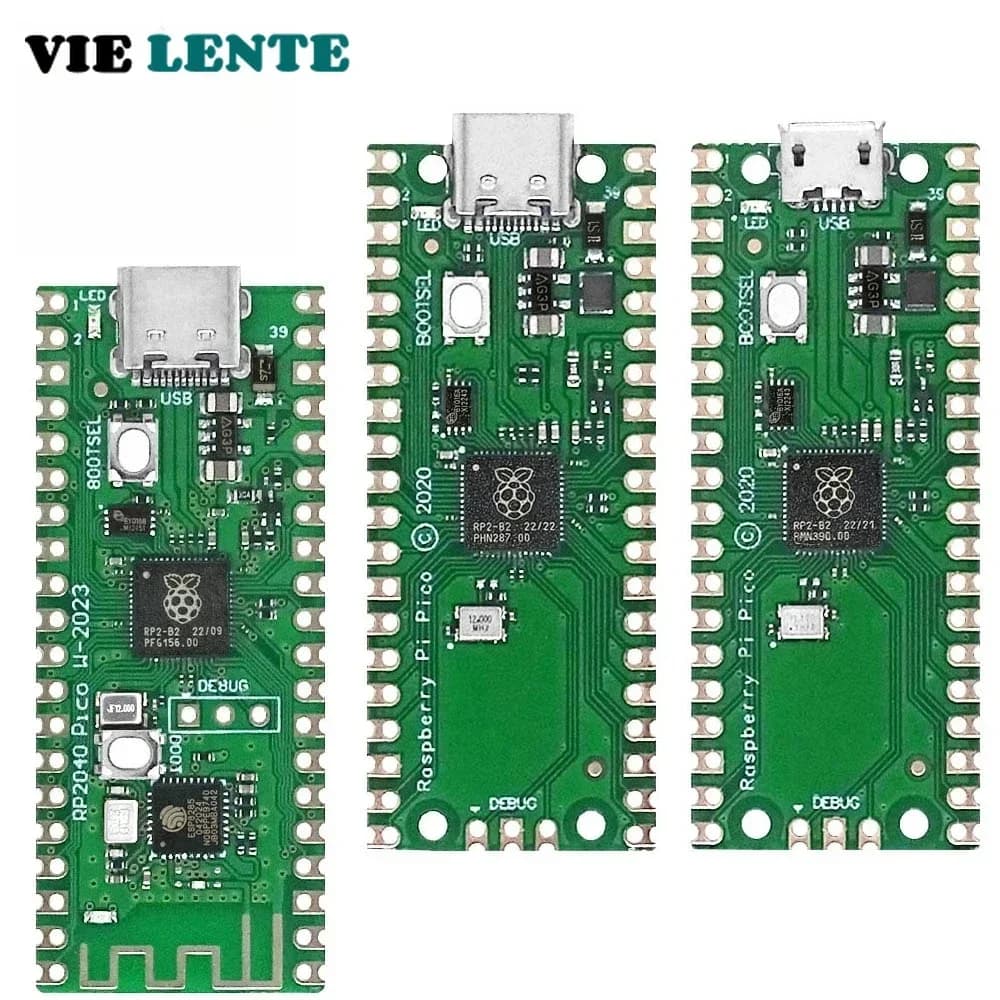 Raspberry Pi Pico Board RP2040 PICO W Dual-Core 264KB ARM Low-Power Microcomputers High-Performance Cortex-M0+ Processor