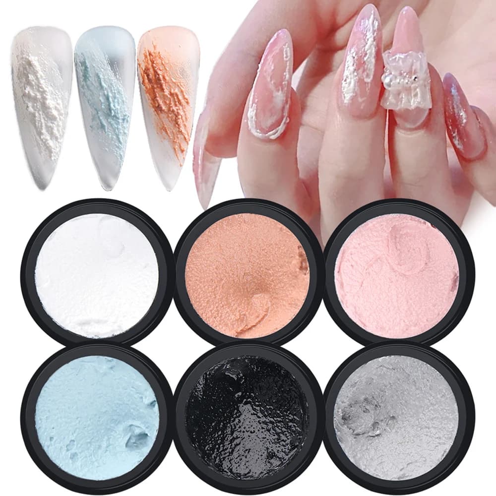 Off Nail Gesso Accessori per manicure Nail Art Smalto Decorazione 3D Sabbia Texture Gel di gesso Gel per unghie Smalto per unghie Lacca