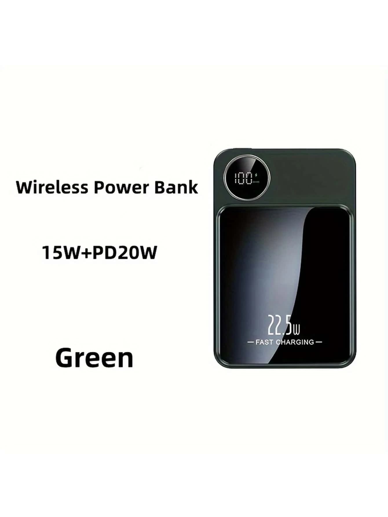 10000mAh Portable Power Bank Kit, 22.5W/PD20W Super Fast Charging, Magnetic Wireless Charger Compatible With15pro/14max/13/12 Devices/Android, Portable Mobile Phone Charger USB, Type-C