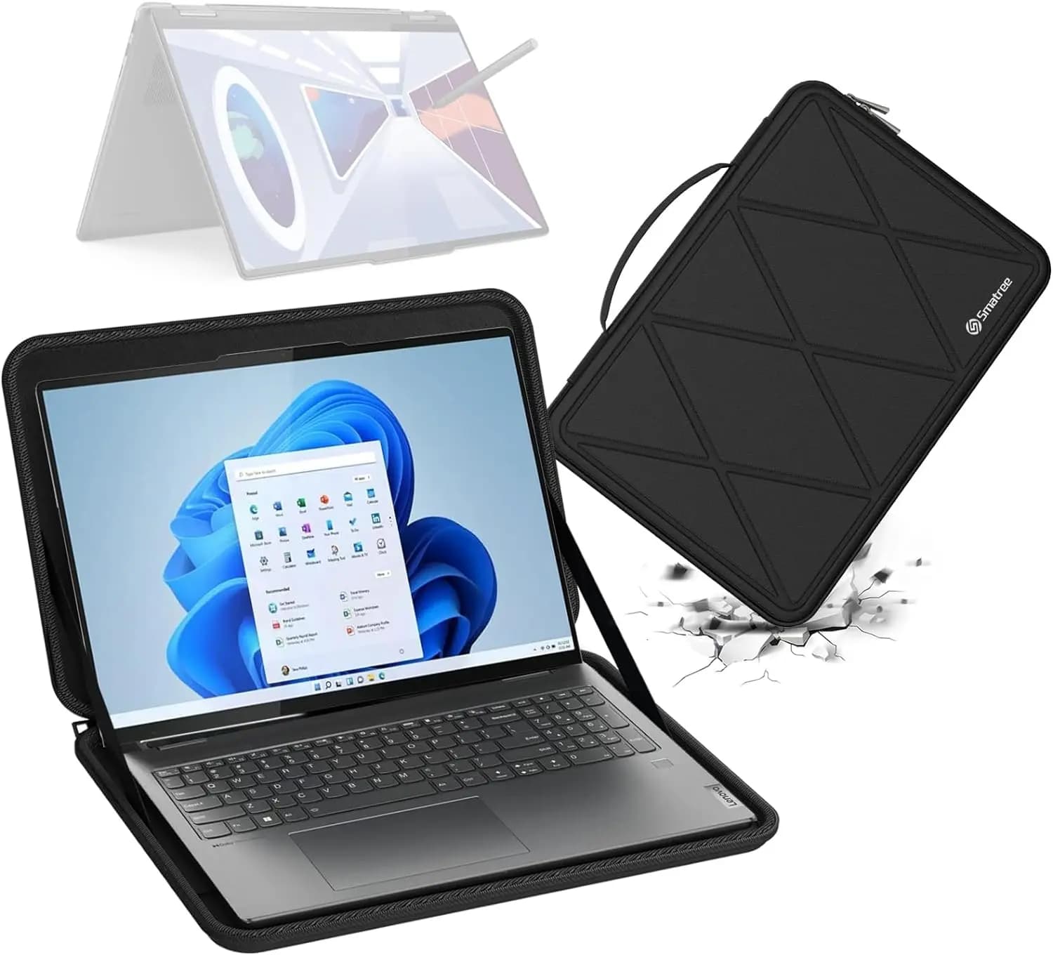 Custodia per Laptop da 15.6 pollici per Laptop ThinkPad T15p P15v Gen 3, custodia rigida protettiva per Notebook con custodia per Laptop